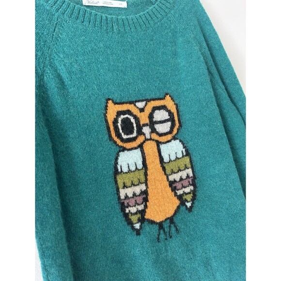 Woolrich Mohair Blend Winking Owl Round Neck Pullover Sweater Size Large - Picture 3 of 11